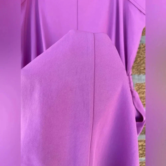 Everlane Magenta Japanese GoWeave Picnic Button Front Dress size 4 - Picture 6 of 11